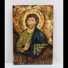 16" x 11-3/4" Hand Carved/Painted Icon SKU C452-160